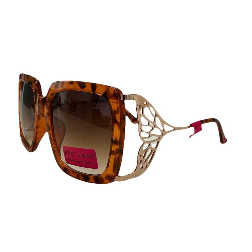 Betsey Johnson Fly Away Tortoise Butterfly Sunglasses